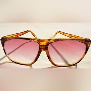 Foster Grant Vintage Tortoise and Pink Aviator Sunglasses